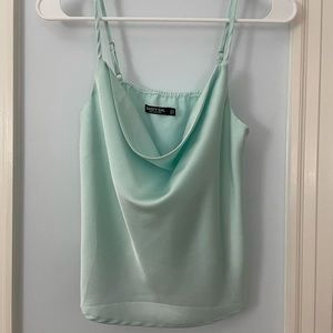 Nasty gal satin cowl neck top